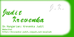 judit krevenka business card